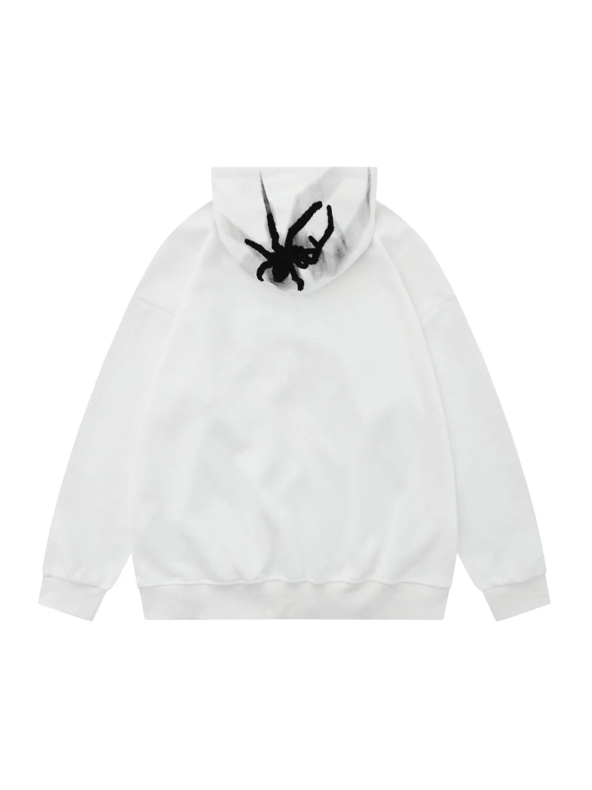 Thesupermade Flocked Spider Hooded Sweatshirt sold by Thesupermade product image thumbnail 4