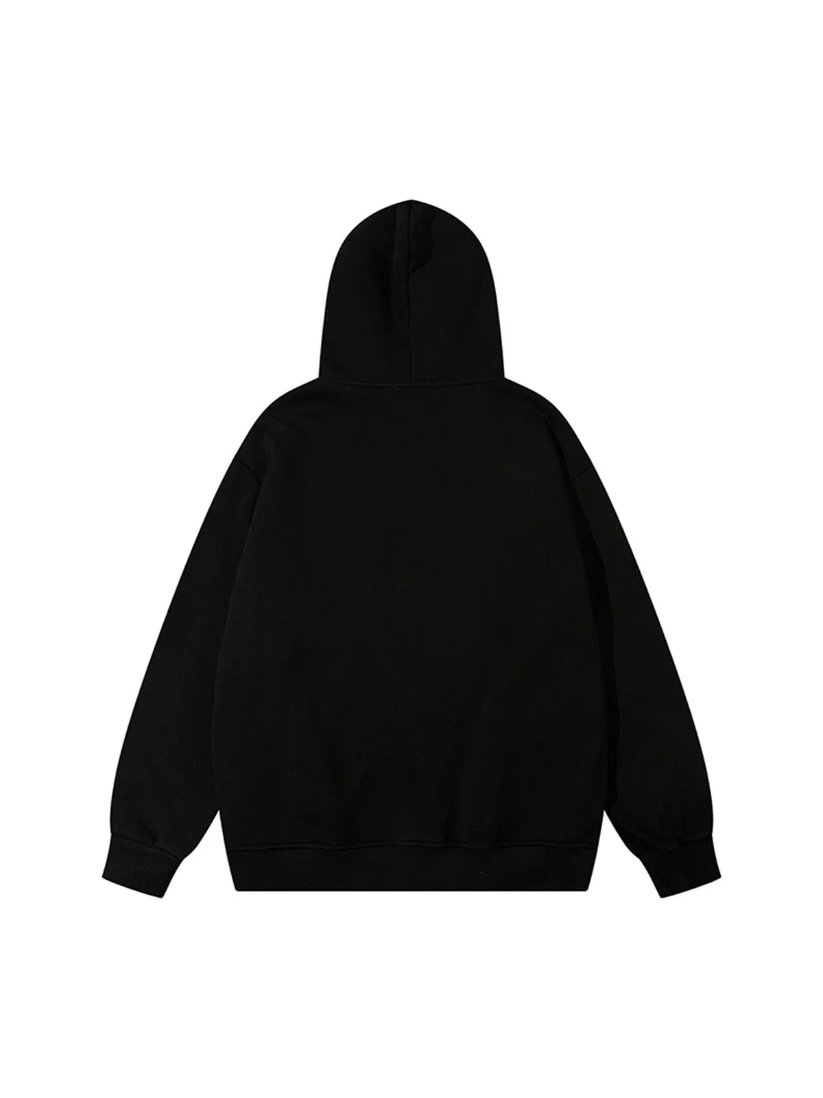 Thesupermade Star Patch Embroidered Hooded Fleece Sweatshirt sold by Thesupermade product image thumbnail 3