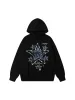 Thesupermade Star Patch Embroidered Hooded Fleece Sweatshirt sold by Thesupermade