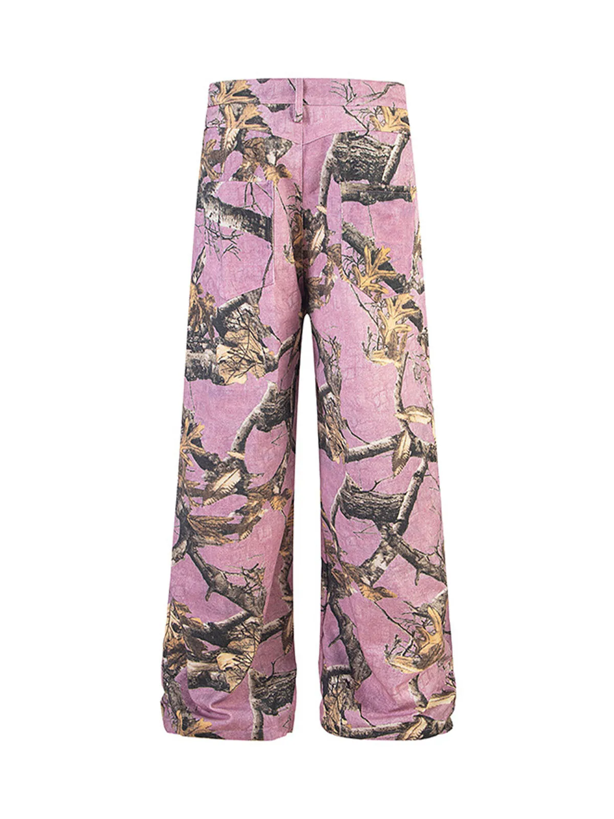 Thesupermade Branches Camouflage Maple Leaf Straight Jeans sold by Thesupermade product image thumbnail 2