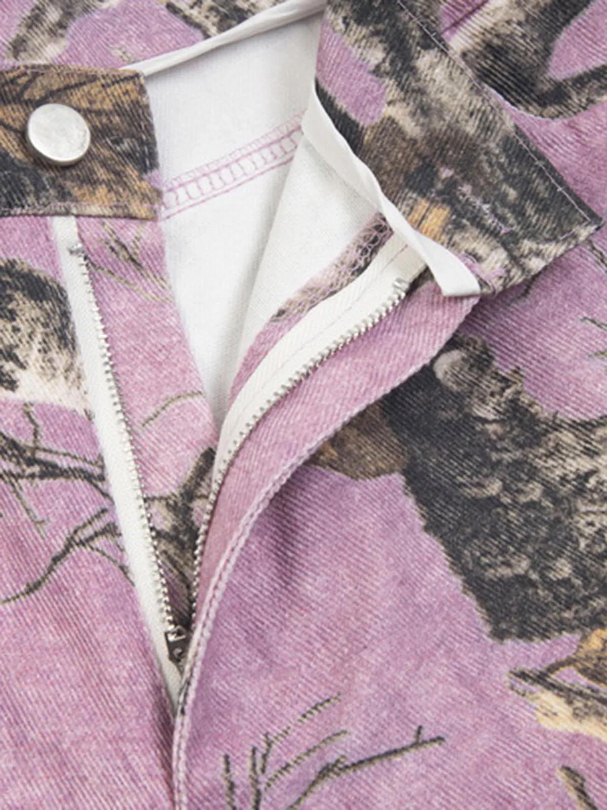 Thesupermade Branches Camouflage Maple Leaf Straight Jeans sold by Thesupermade product image thumbnail 3