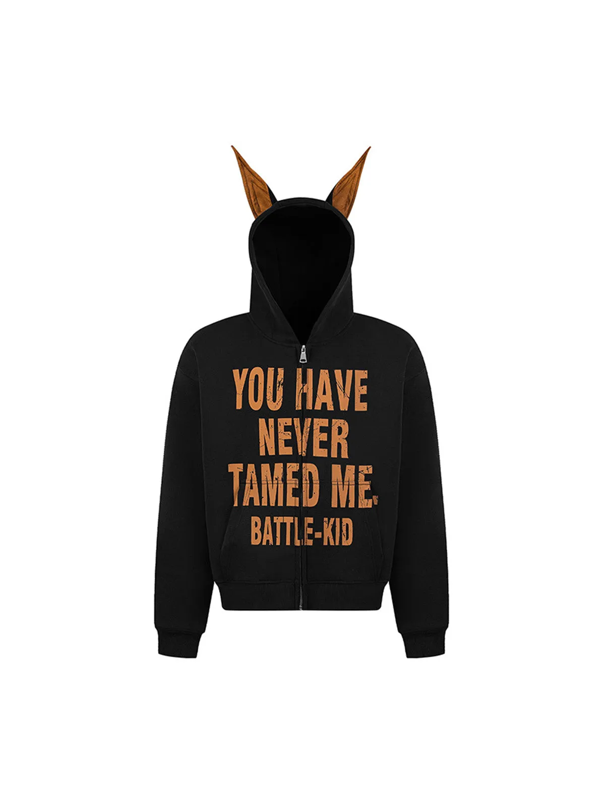 Thesupermade Mottled Letter Graphic Hooded Sweatshirt - 2227 sold by Thesupermade product image thumbnail 2