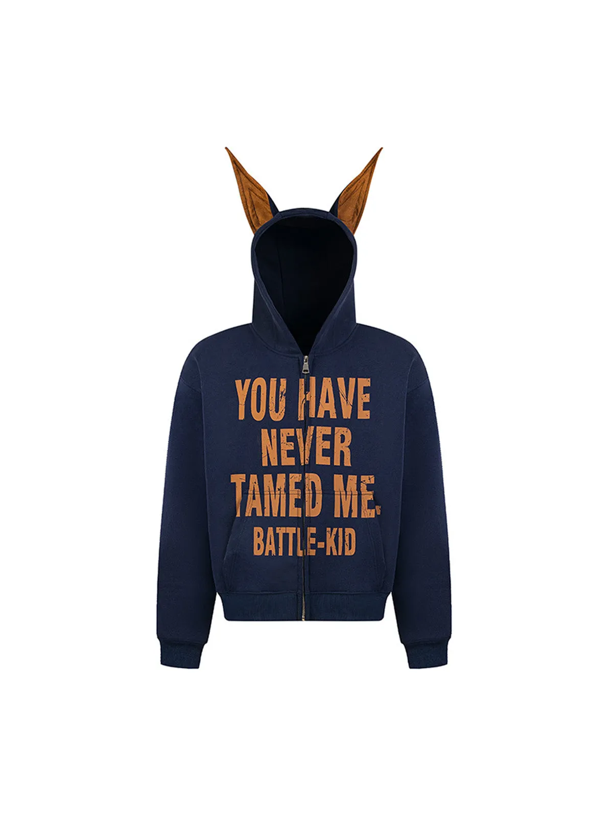 Thesupermade Mottled Letter Graphic Hooded Sweatshirt - 2227 sold by Thesupermade product image thumbnail 3