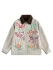 Thesupermade Graffiti Print Sherpa Jacket sold by Thesupermade