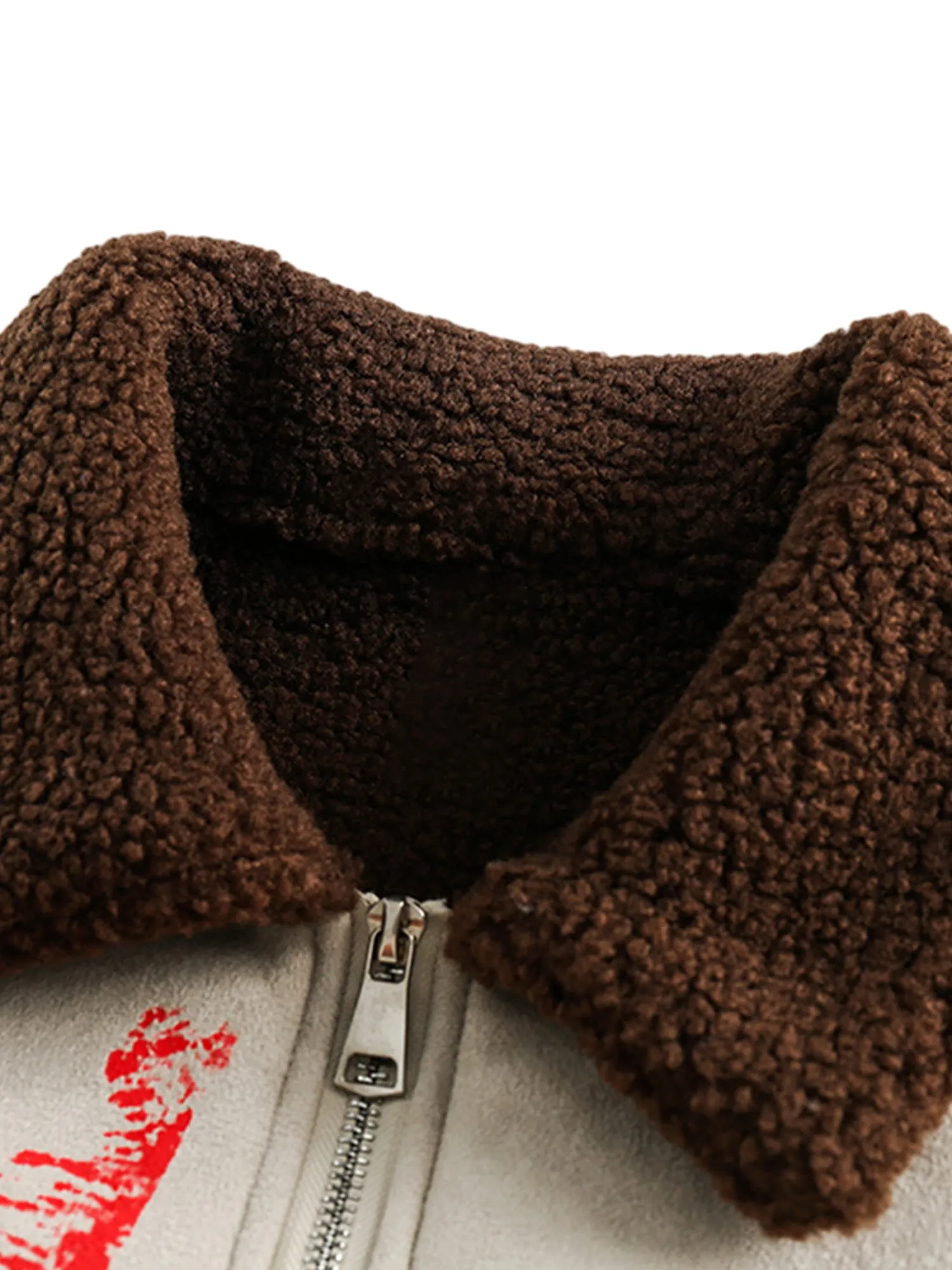 Thesupermade Graffiti Print Sherpa Jacket sold by Thesupermade product image thumbnail 3