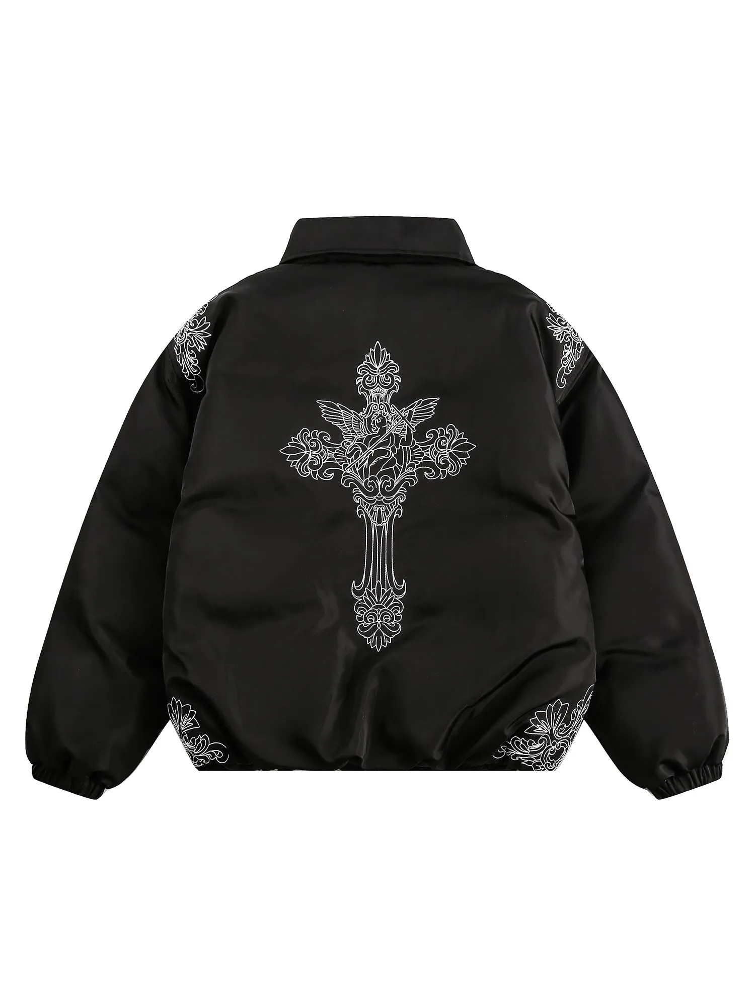 Thesupermade Corss Embroidered Quilted Jacket sold by Thesupermade