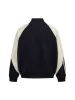 Thesupermade Contrast Stitching PU Leather Bomber Jacket sold by Thesupermade