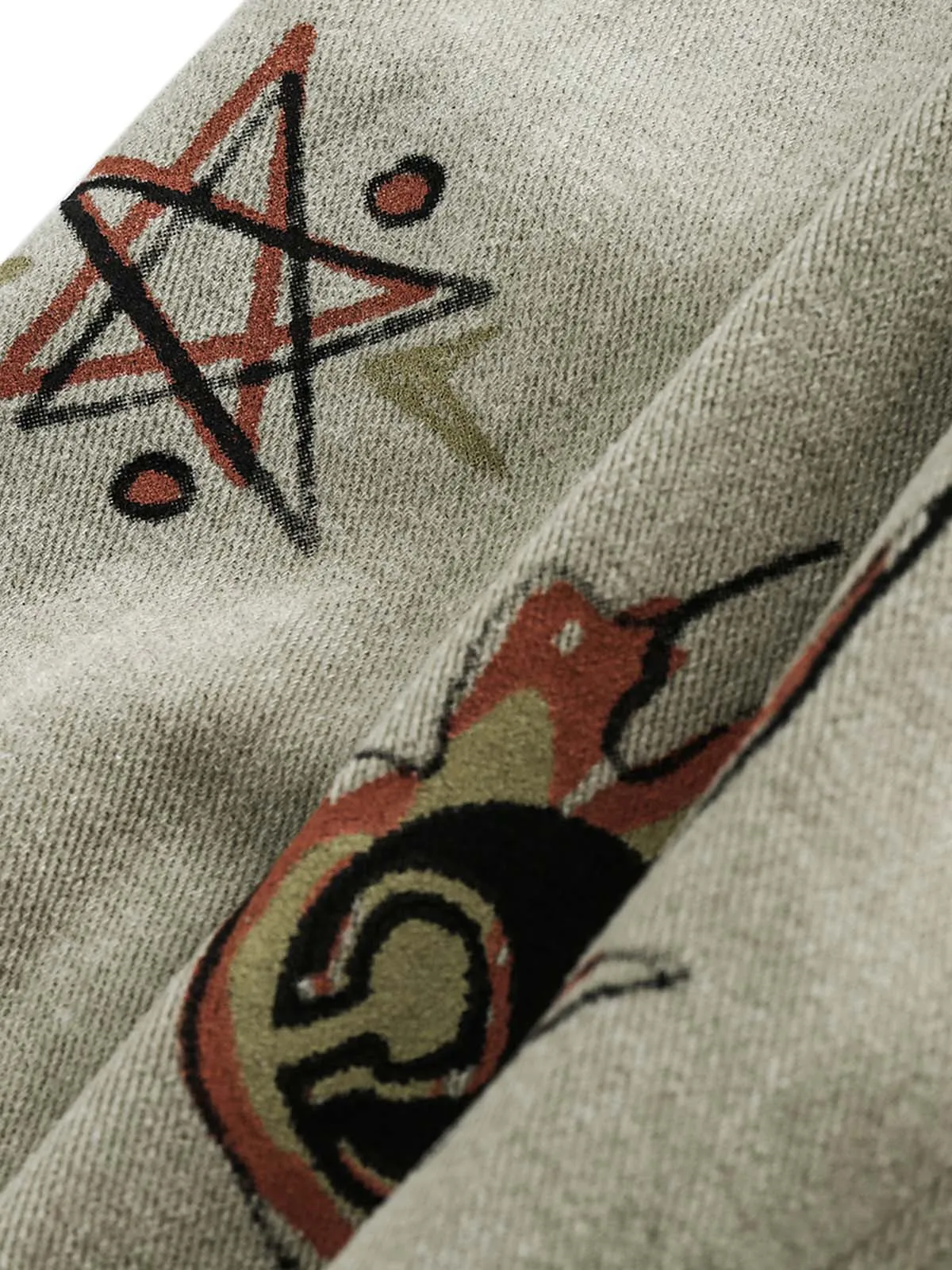 Thesupermade Graffiti Patchwork Lapel Denim Jacket - 2224 sold by Thesupermade product image thumbnail 4