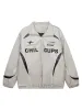 Thesupermade Racing Style Patchwork Leather Jacket sold by Thesupermade