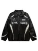 Thesupermade Racing Style Patchwork Leather Jacket sold by Thesupermade