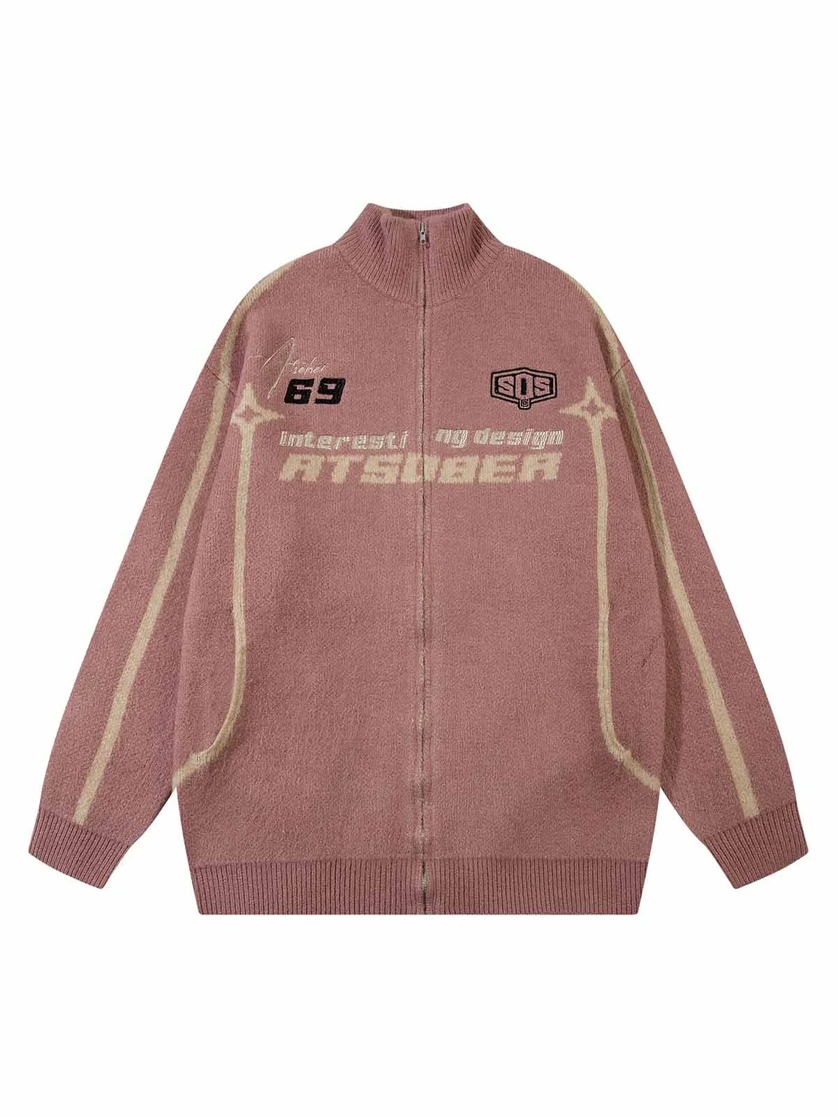 Thesupermade Faux Cashmere Embroidered Turtle Neck Sweater sold by Thesupermade product image thumbnail 3