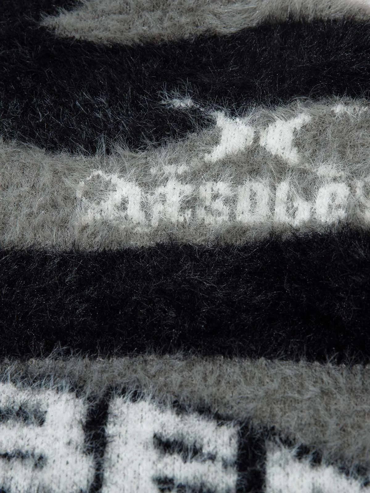 Thesupermade Stand Collar Striped Zip Up Fleece Sweater sold by Thesupermade product image thumbnail 5