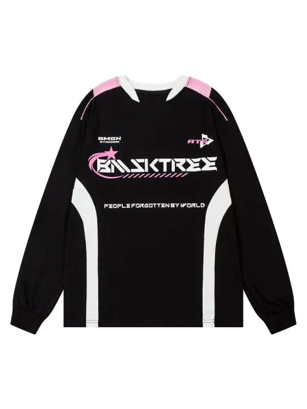 Thesupermade Racing Oversized Long Sleeve T-shirt sold by Thesupermade