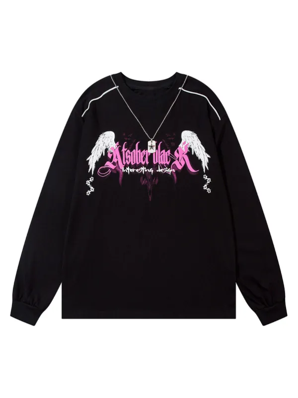 Thesupermade Star Chain Long Sleeve T-shirt sold by Thesupermade
