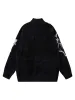 Thesupermade Lightning Graphic Imitation Mink Fur Zip Up Sweater sold by Thesupermade