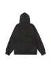 Thesupermade Washed Distressed Zipper Hooded Jacket sold by Thesupermade
