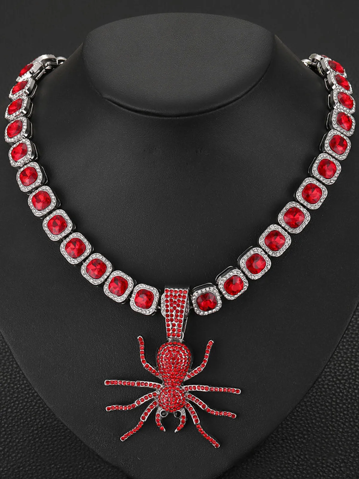 Thesupermade Punk Style Red Spider Cuban Necklace sold by Thesupermade product image thumbnail 3