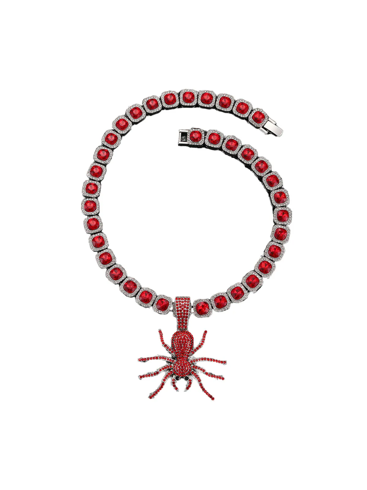 Thesupermade Punk Style Red Spider Cuban Necklace sold by Thesupermade product image thumbnail 4