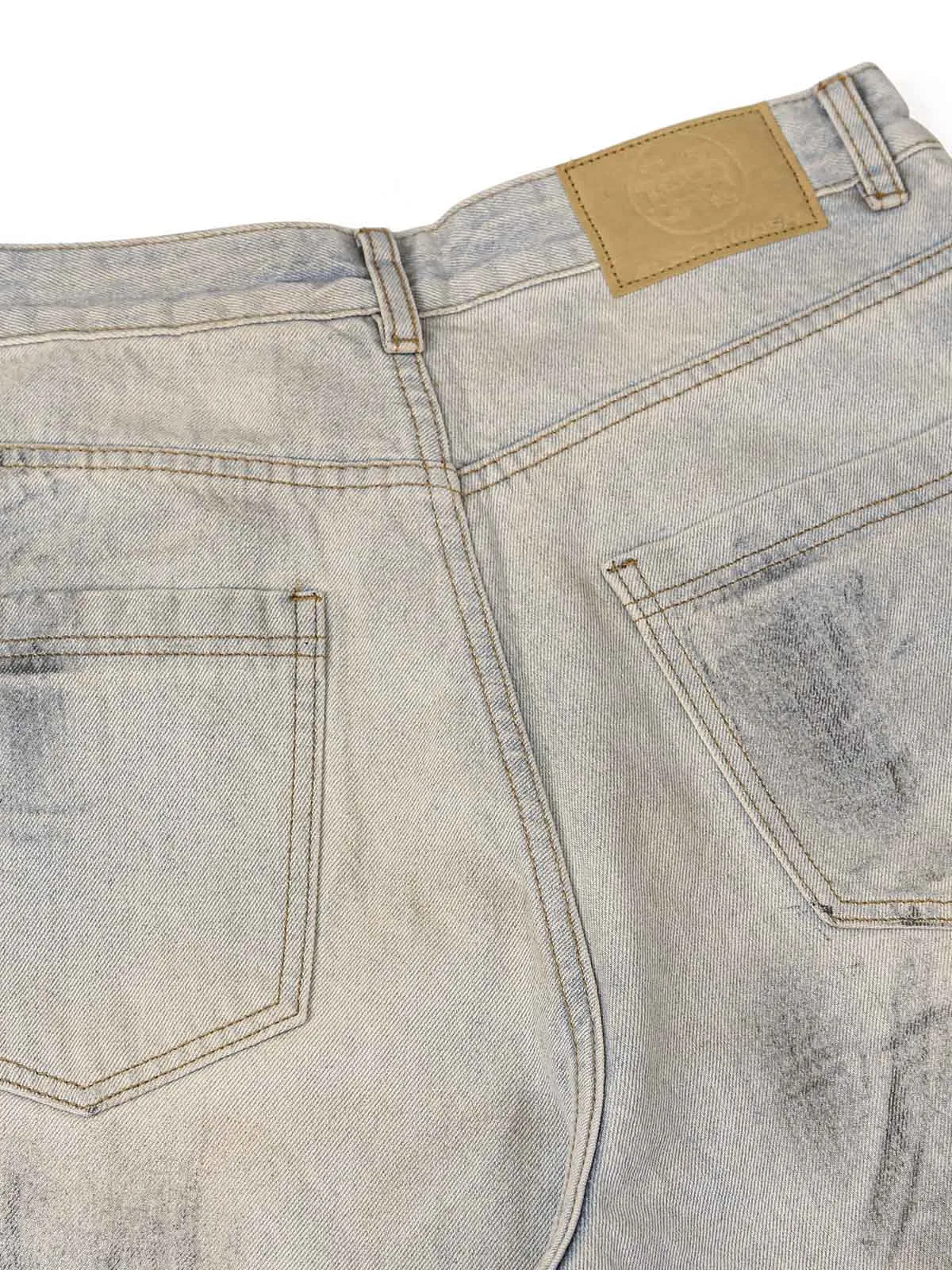Thesupermade Washed Mud-Dye Straight Jeans sold by Thesupermade product image thumbnail 4
