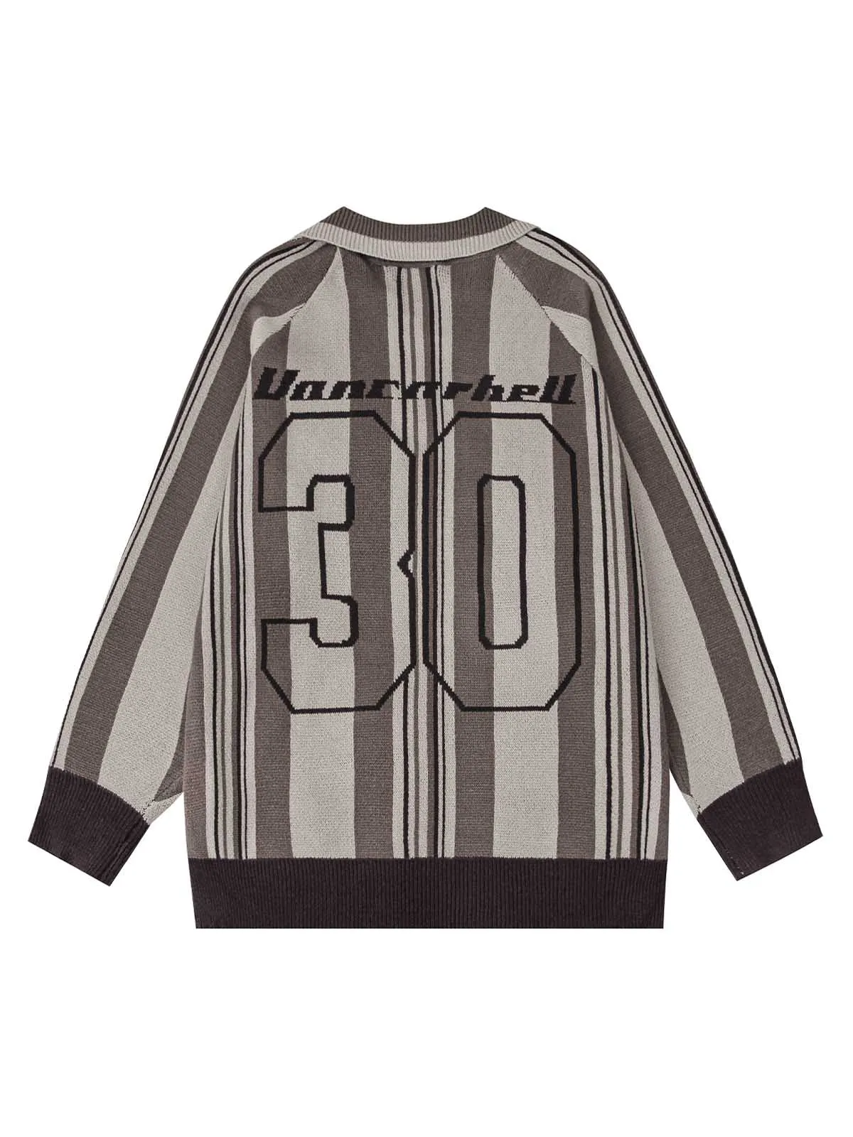 Thesupermade Striped Embroidered Knit Polo Sweater sold by Thesupermade product image thumbnail 3