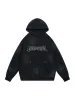 Wasteland Washed Patched Embroidered Hoodie sold by Thesupermade