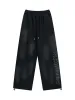 Thesupermade Wasteland Distressed Embroidered Sweatpants sold by Thesupermade