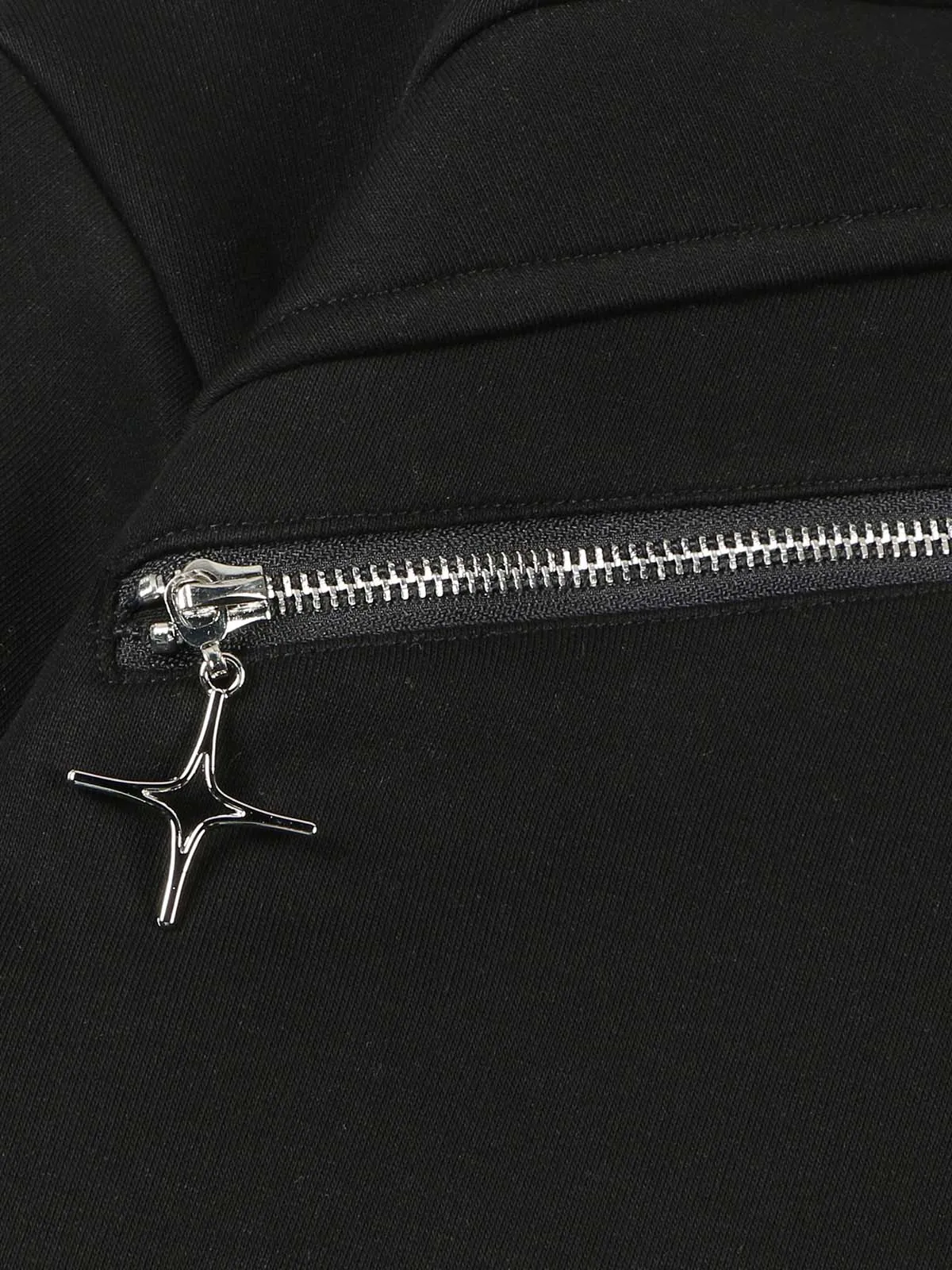 Thesupermade Cross Star Fleece Zip Up Hoodie sold by Thesupermade product image thumbnail 5