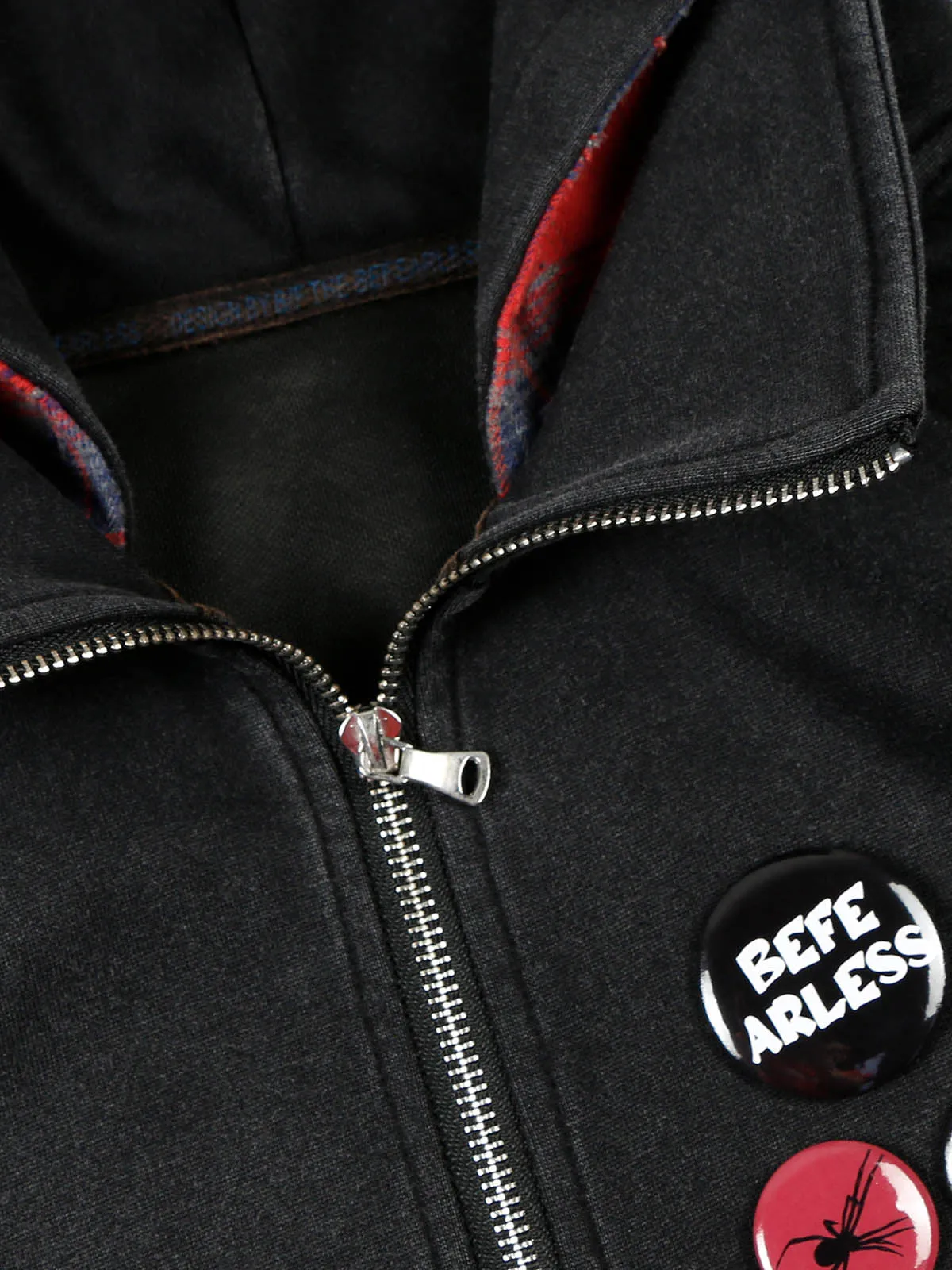 Multi Bedge Zip Up Fleece Hoodie sold by Thesupermade product image thumbnail 5