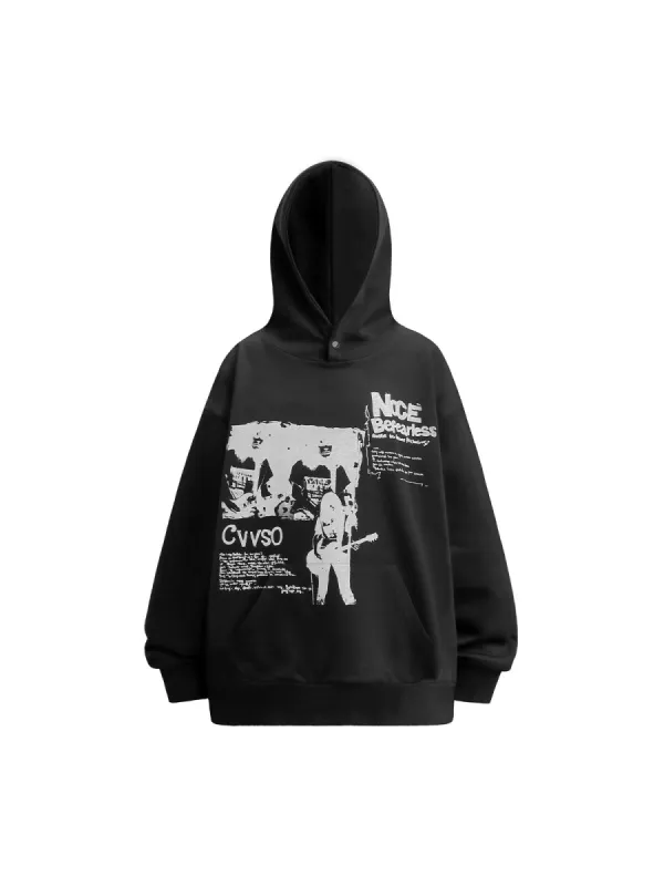 Thesupermade Vintage Portrait Distressed Hoodie sold by Thesupermade