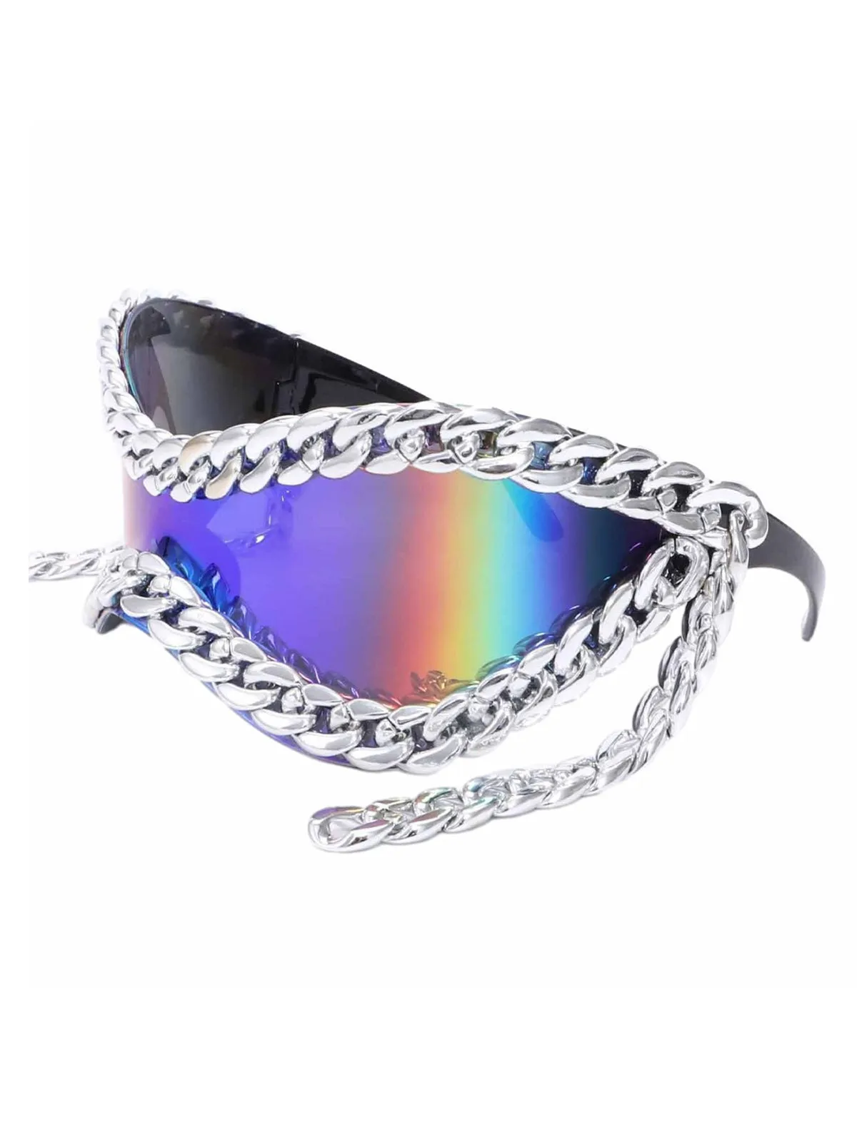 Thesupermade Large Frame Metal Chain Sunglasses sold by Thesupermade product image thumbnail 2
