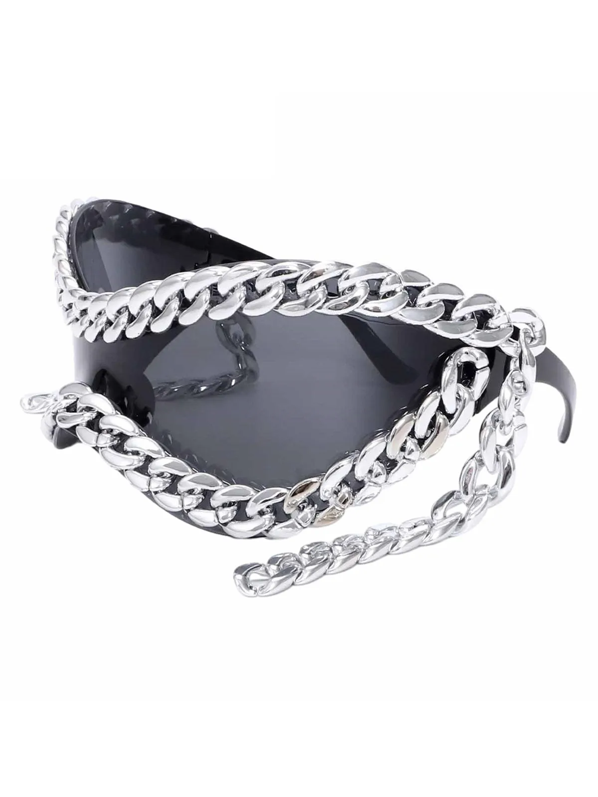 Thesupermade Large Frame Metal Chain Sunglasses sold by Thesupermade product image thumbnail 3