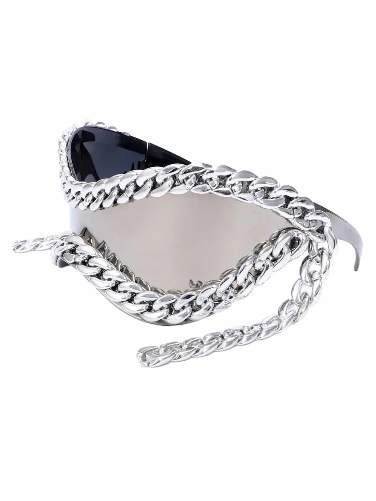 Thesupermade Large Frame Metal Chain Sunglasses sold by Thesupermade