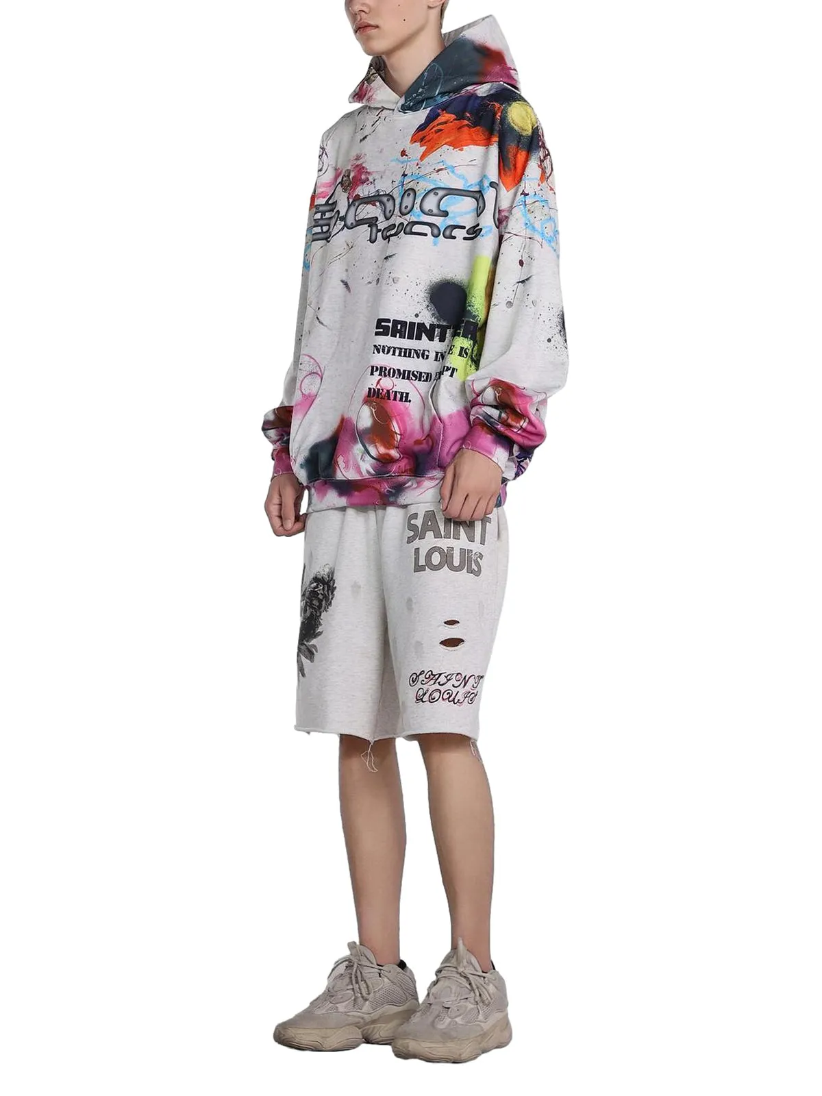 Thesupermade Street Graffiti Hooded Sweatshirt sold by Thesupermade product image thumbnail 4