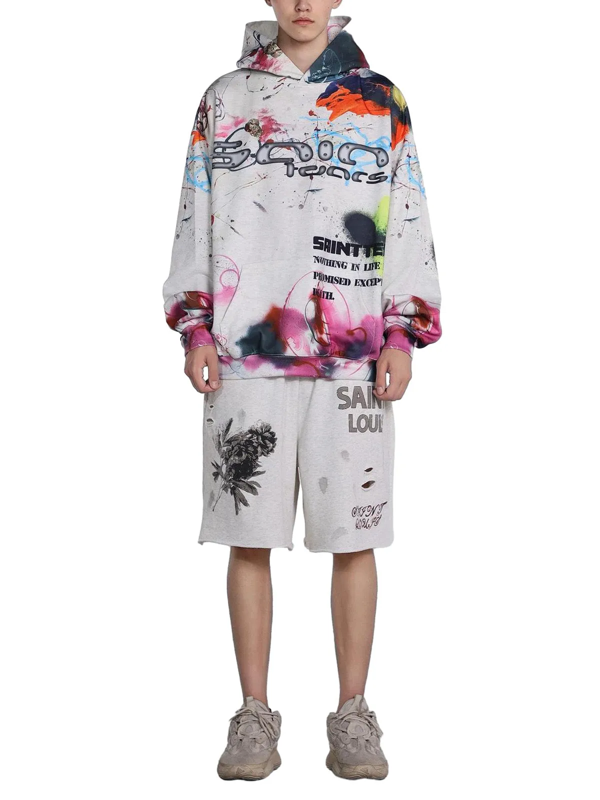 Thesupermade Street Graffiti Hooded Sweatshirt sold by Thesupermade product image thumbnail 5