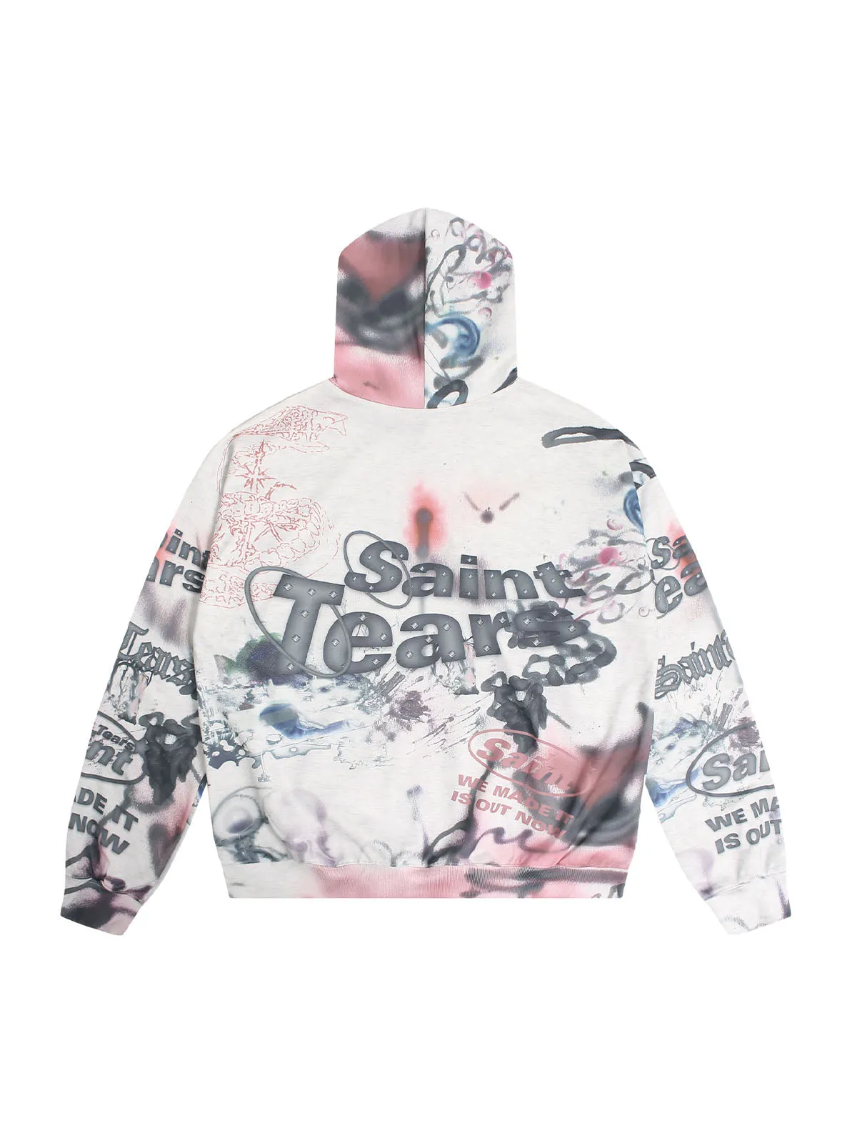 Thesupermade Hand-painted Ink Graffiti Hoodie sold by Thesupermade product image thumbnail 2