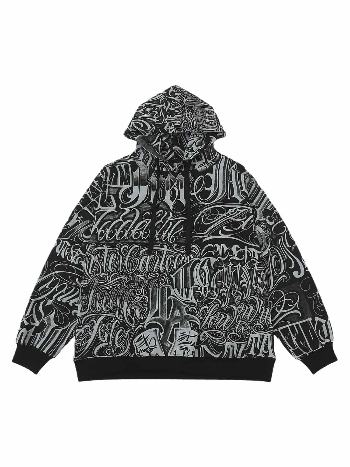 Thesupermade Print Oversized Hooded Sweatshirt sold by Thesupermade