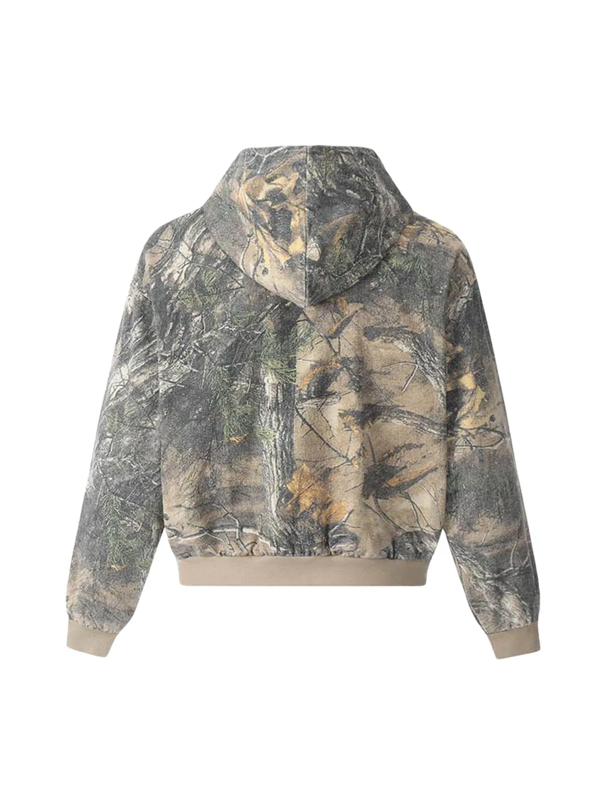 Thesupermade Camouflage Wood Printed Hooded Jacket - 2318 sold by Thesupermade product image thumbnail 2