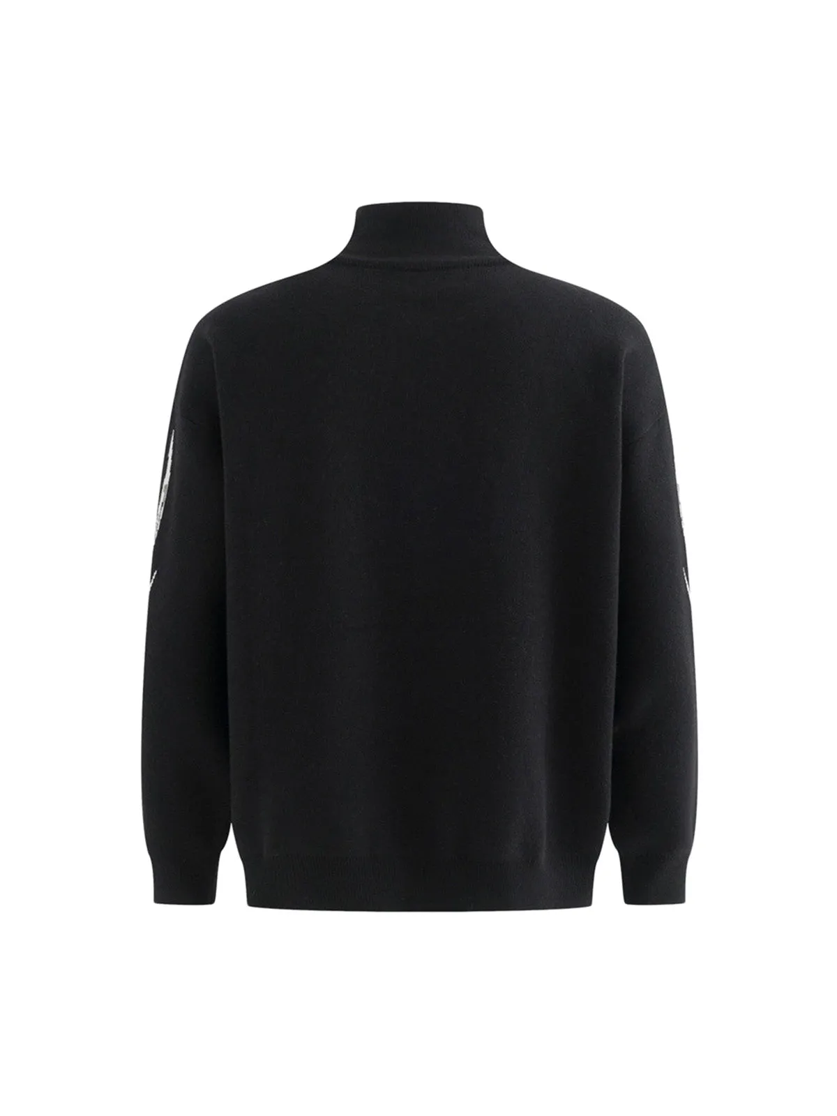Thesupermade Stand Collar Knit Full Zip Sweater Jacket sold by Thesupermade product image thumbnail 4