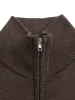 Thesupermade Stand Collar Jacquard Zipper Cardigan Knit Jacket sold by Thesupermade