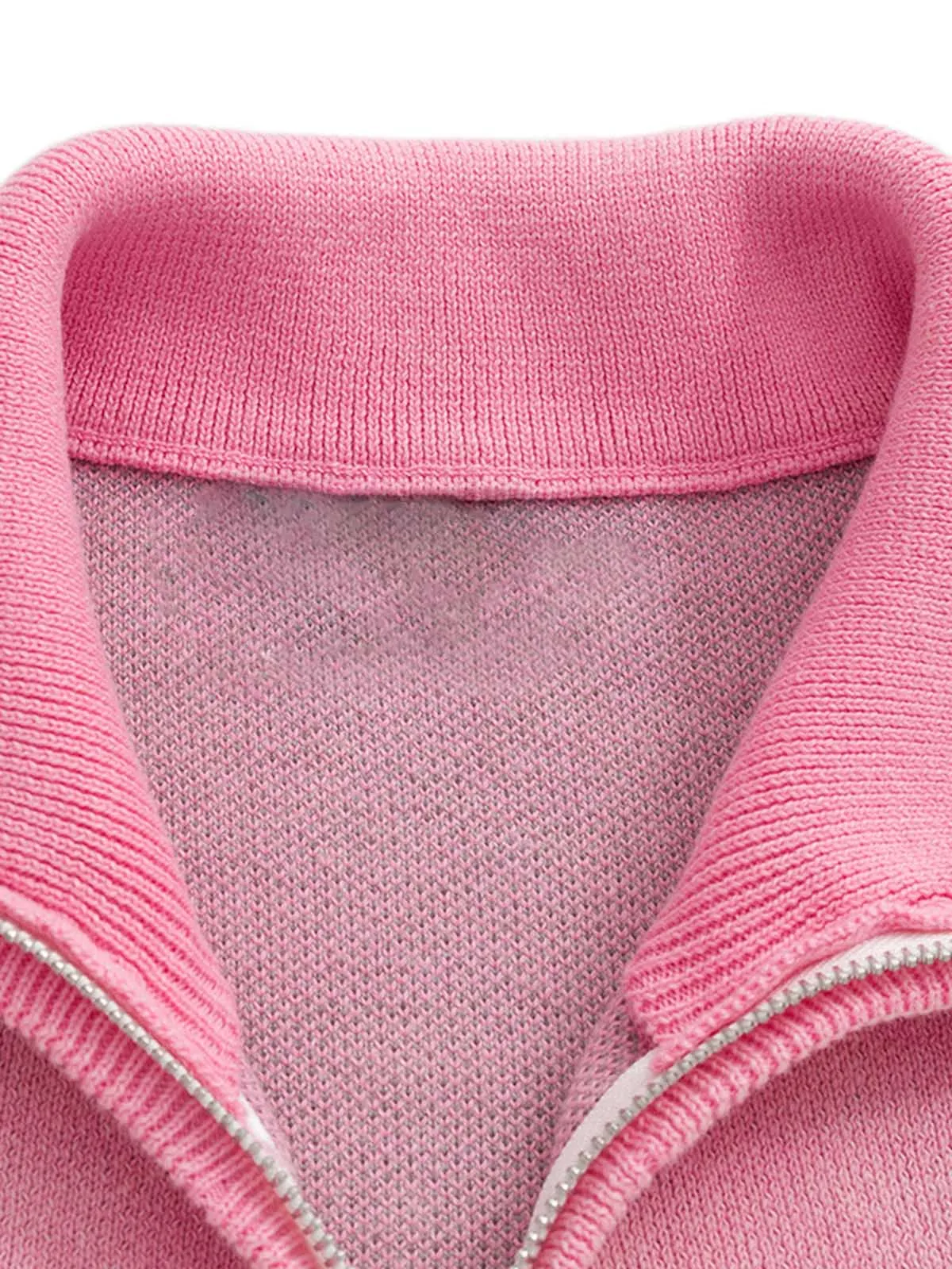 Thesupermade Abstract Flame Stand Collar Knit Cardigan Jacket sold by Thesupermade product image thumbnail 5