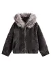 Thesupermade Fur Hooded Quilted Sherpa Jacket - 2304 sold by Thesupermade
