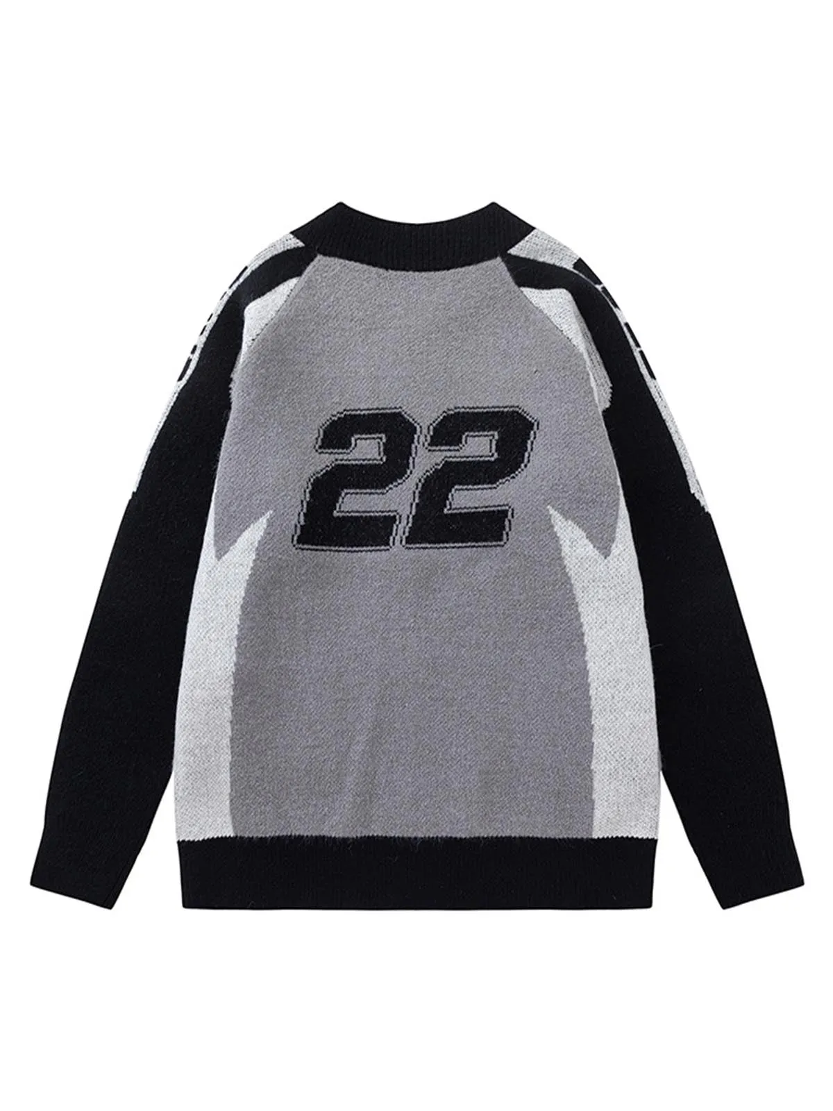 Thesupermade Retro Racing Bomber Sweater Jacket sold by Thesupermade product image thumbnail 2