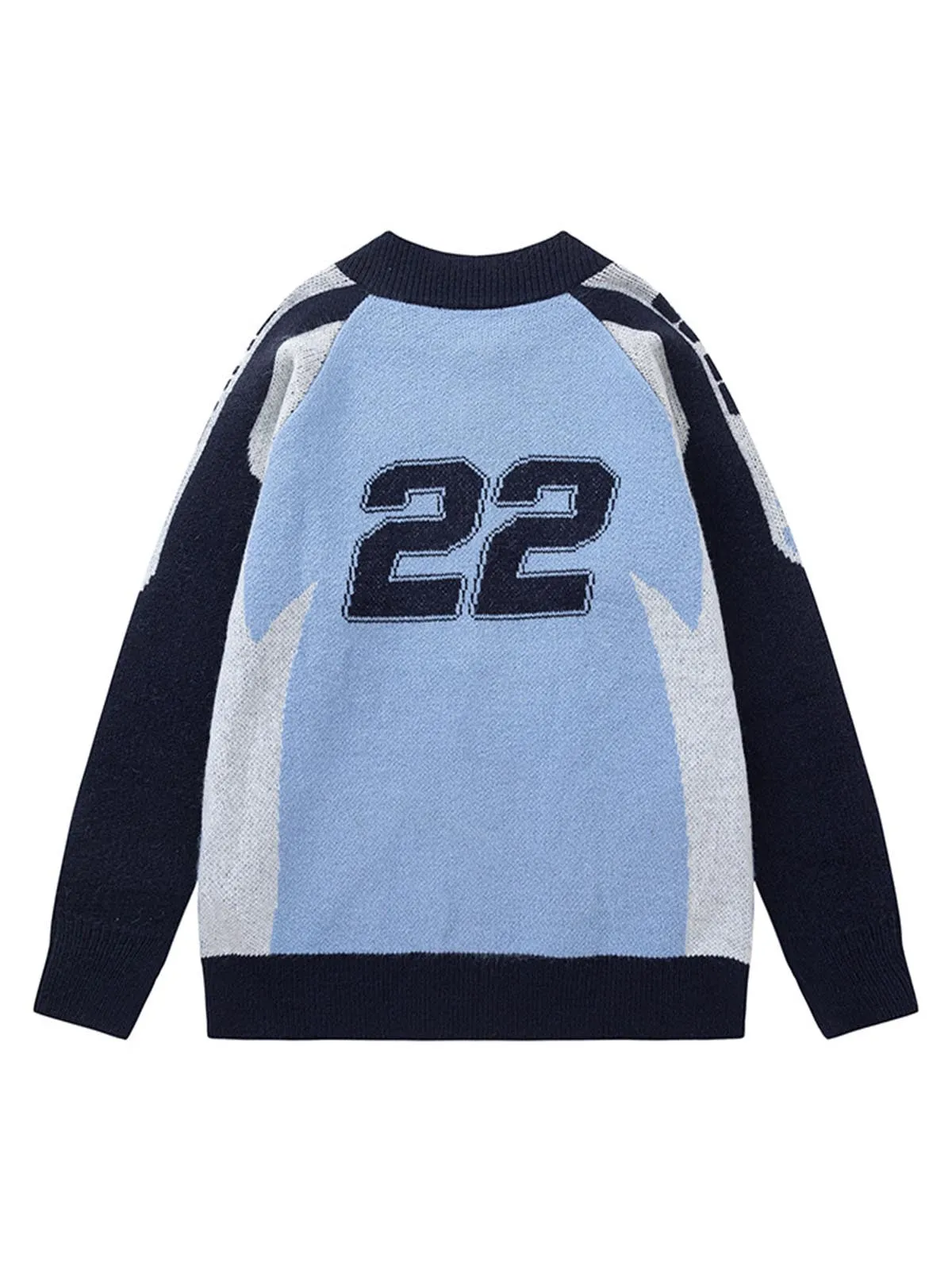 Thesupermade Retro Racing Bomber Sweater Jacket sold by Thesupermade product image thumbnail 3