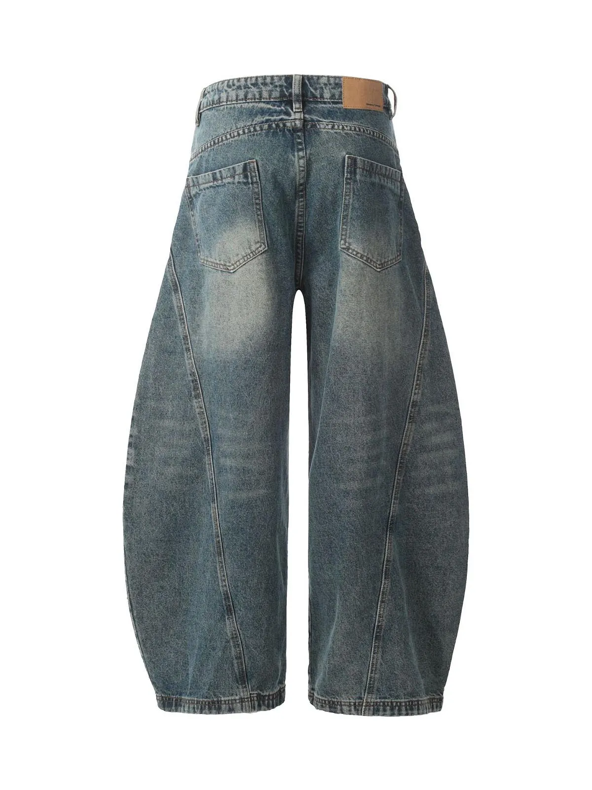 Washed Wide-Leg Balloon Jeans - 2301 sold by Thesupermade product image thumbnail 2