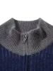 Retro Contrast Color Cardigan Knitted Sweater sold by Thesupermade
