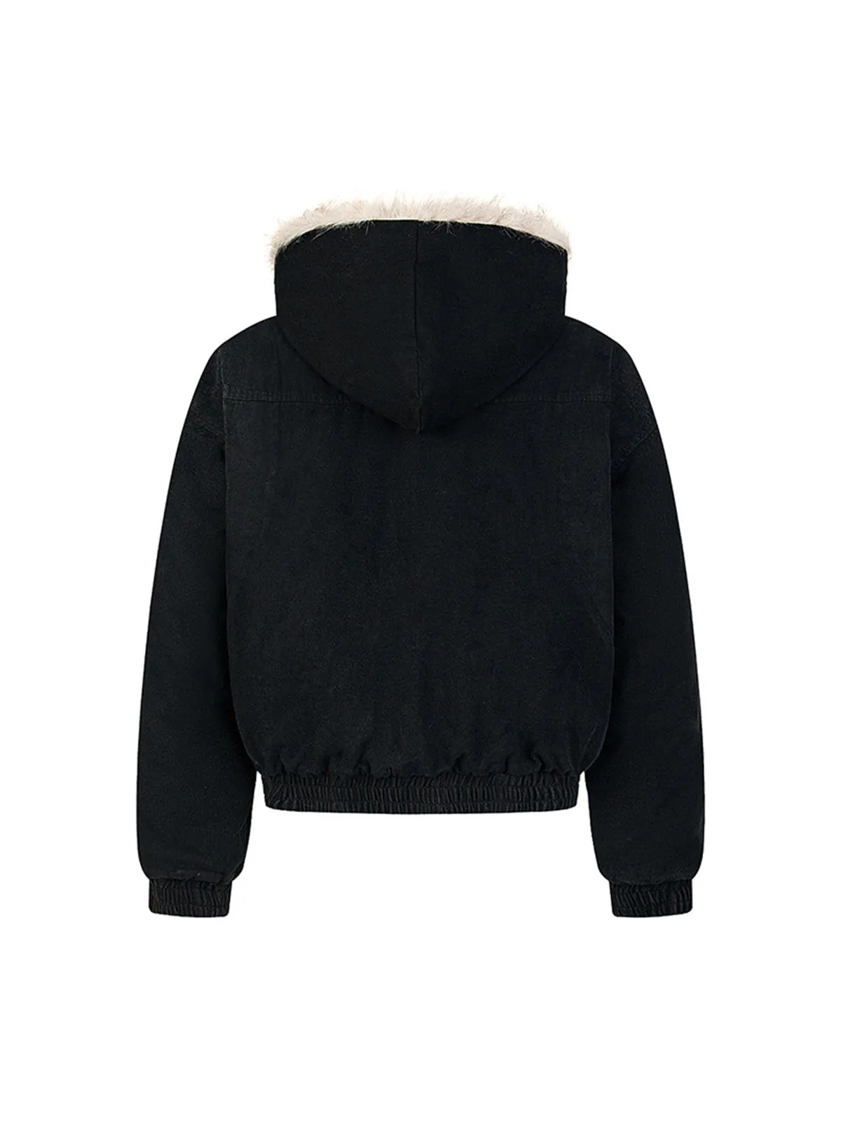 Patchwork Fur Hooded Quilted Jacket sold by Thesupermade product image thumbnail 5