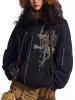 Embroidered Fur Hooded Quilted Jacket sold by Thesupermade