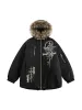 Embroidered Fur Hooded Quilted Jacket sold by Thesupermade
