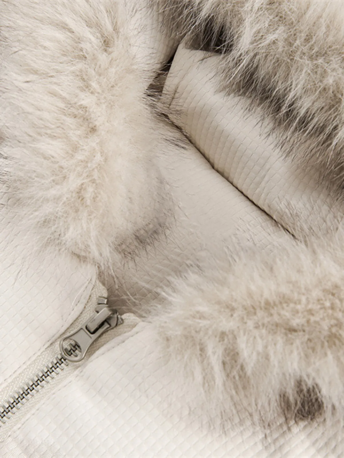 Rivet Fur Hooded Quilted Jacket sold by Thesupermade product image thumbnail 5