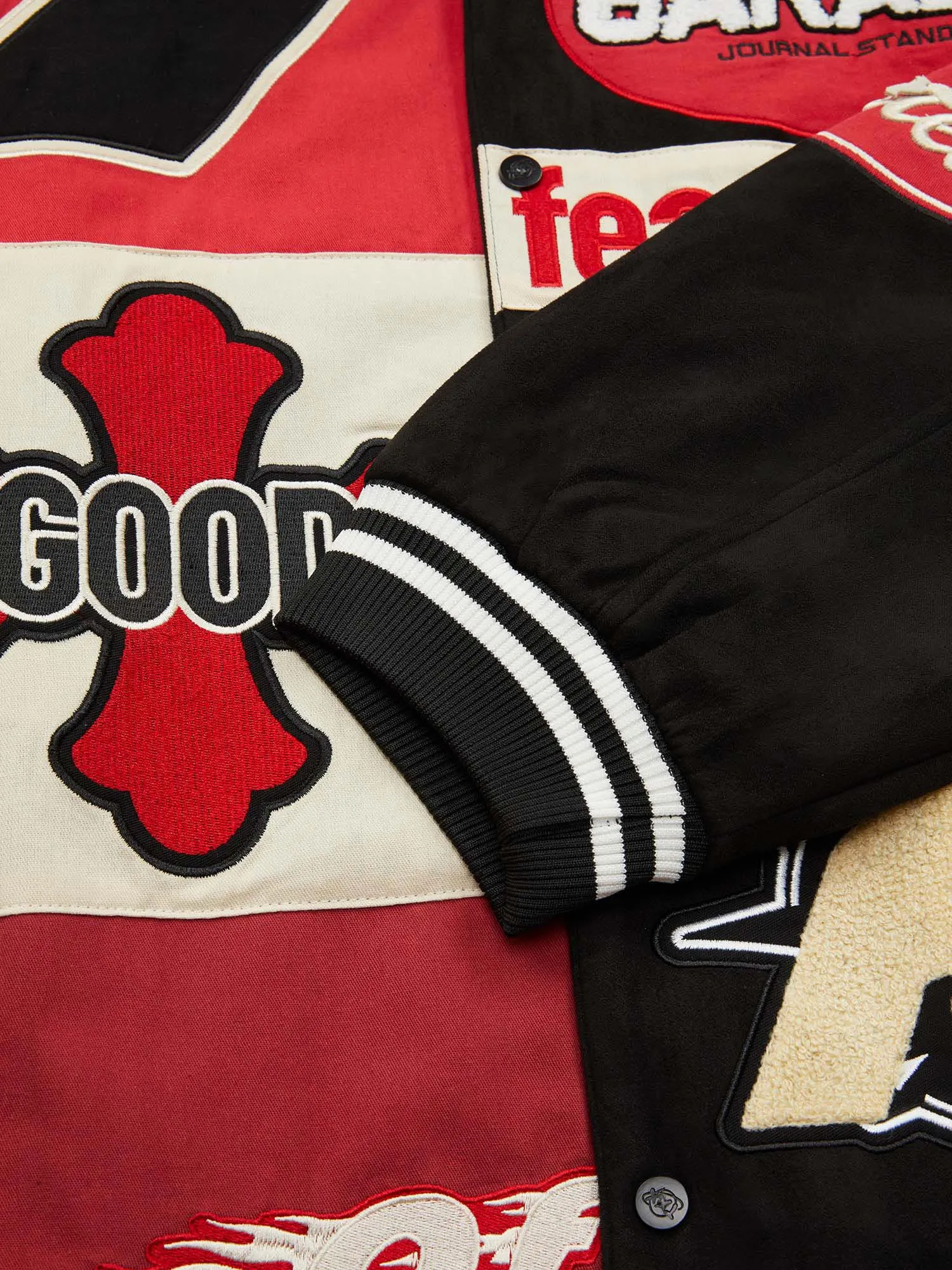 Thesupermade American Embroidered Letter Logo Baseball Jersey sold by Thesupermade product image thumbnail 5